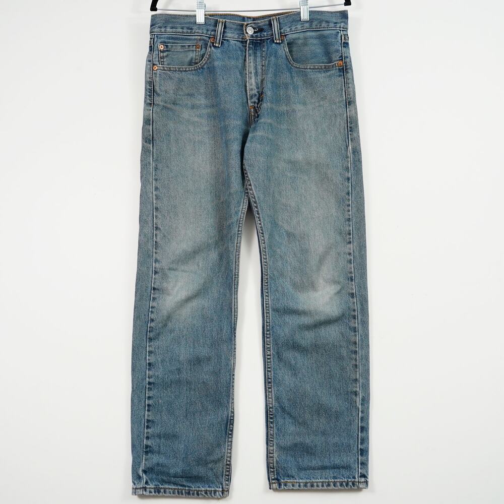 Levi's 505 Light Wash Denim Jeans 31x30 Straight Leg